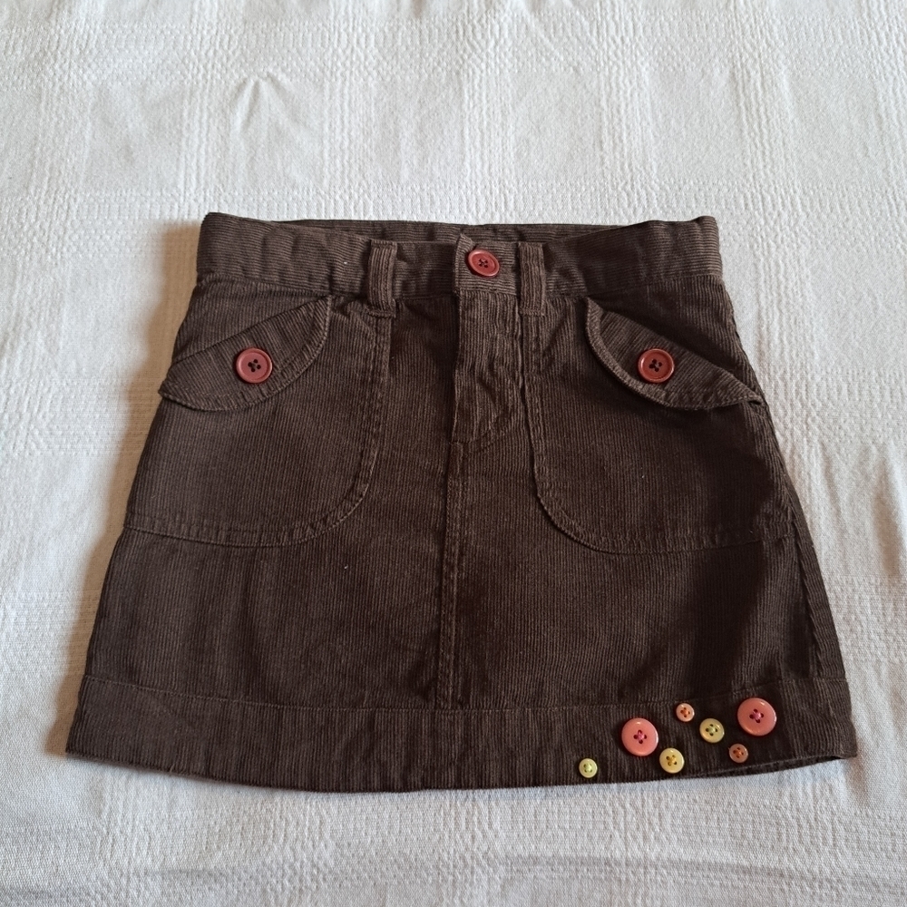 Crazy 8 girls size 6 brown corduroy skirt with modesty shorts. New